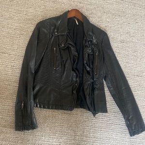 Free People leather jacket